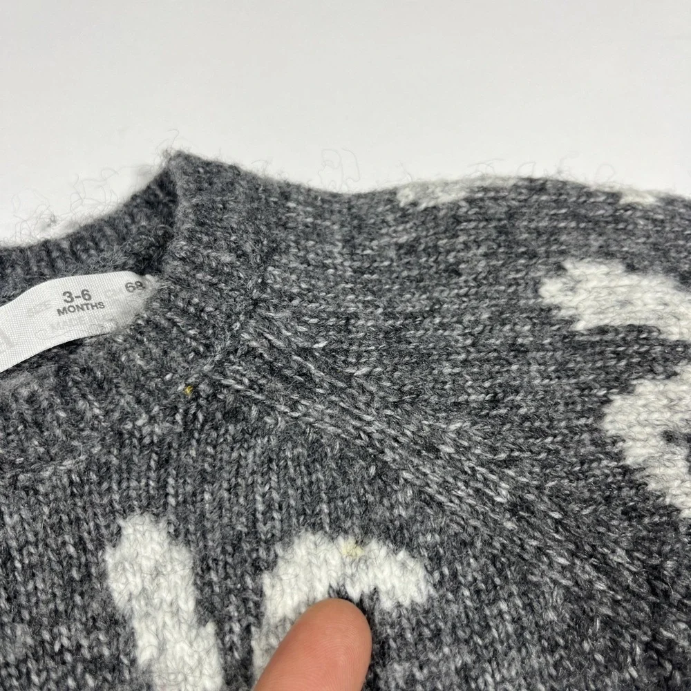 Zara Baby Boy 3-6months Bunny Gray  2-Piece